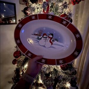 Festive Snowman Platter